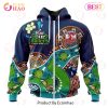 NRL Sydney Roosters Custom Name Number Special Design NAIDOC Zip Up Hoodie