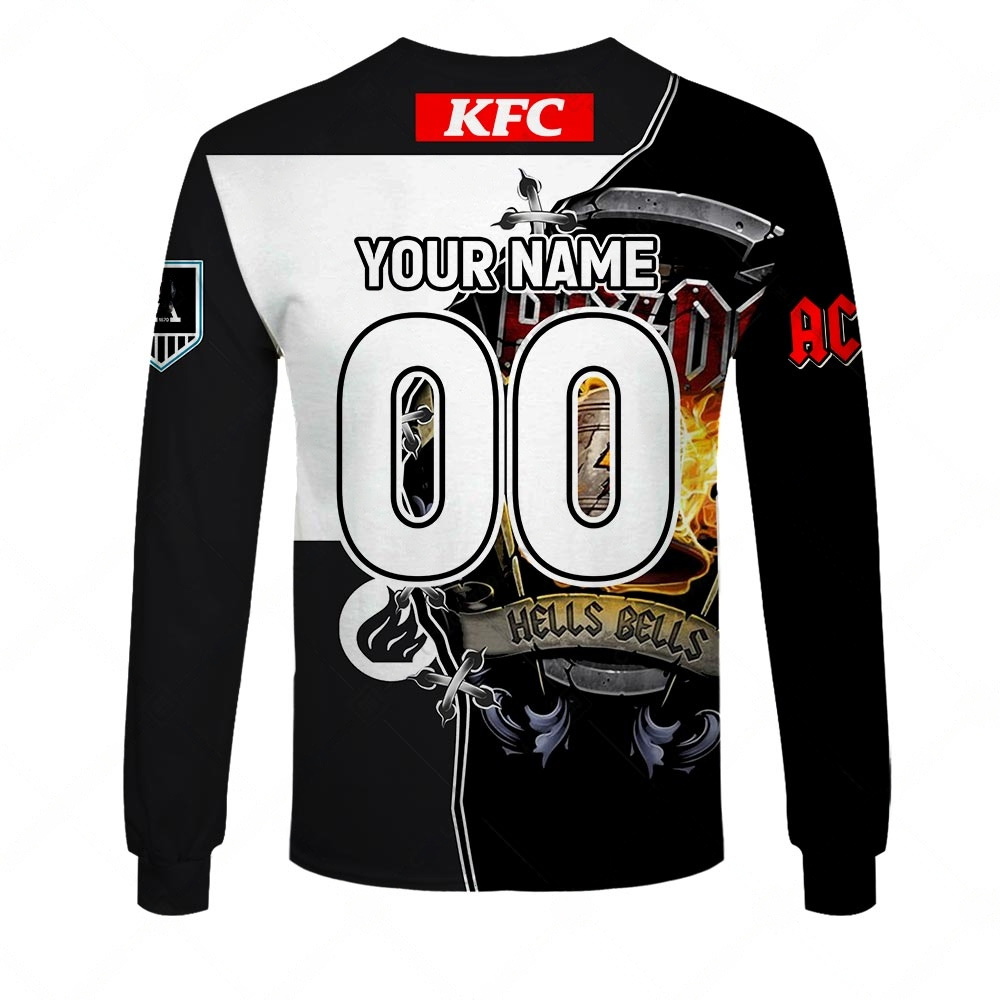 AFL Port Adelaide AC/DC Mix Custom Name Number 2023 Home Guernsey Sweatshirt