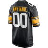 Pittsburgh Steelers Nike Black Alternate Custom NFL Game Jersey