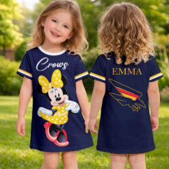 Adelaide Crows – Girls Dress Minnie with Custom Name