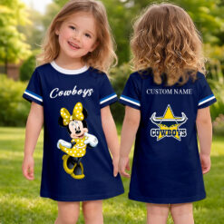 North Queensland Cowboys – Girls Dress Minnie with Custom Name