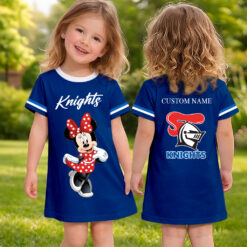 Newcastle Knights – Girls Dress Minnie with Custom Name