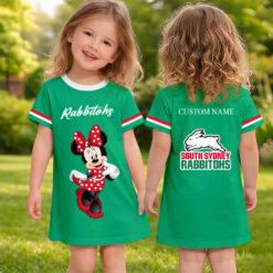 South Sydney Rabbitohs – Girls Dress Minnie with Custom Name