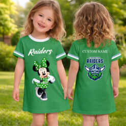 Canberra Raiders – Girls Dress Minnie with Custom Name