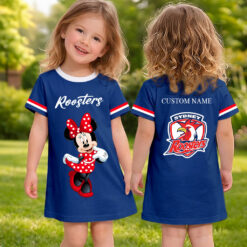 Sydney Roosters – Girls Dress Minnie with Custom Name