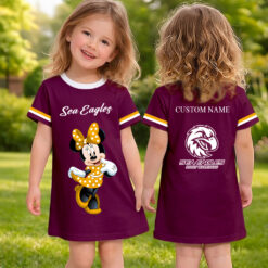 Manly Warringah Sea Eagles – Girls Dress Minnie with Custom Name