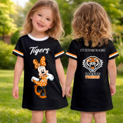 Wests Tigers – Girls Dress Minnie with Custom Name