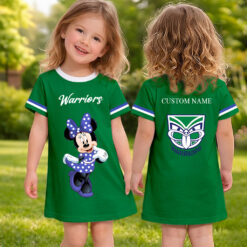 New Zealand Warriors – Girls Dress Minnie with Custom Name