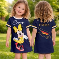 Adelaide Crows – Girls Dress Minnie with Custom Name