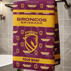 Brisbane Broncos – Bath Towel Limited Edition with Your Name