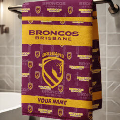 Brisbane Broncos – Bath Towel Limited Edition with Your Name