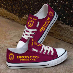 Brisbane Broncos – Low Top Shoes Limited Edition with Your Name