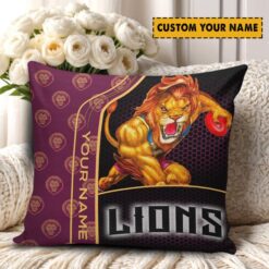 Brisbane Lions – Square Pillow Case Dreamy Edition with Your Name
