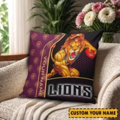 Brisbane Lions – Square Pillow Case Dreamy Edition with Your Name