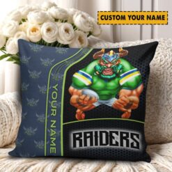 Canberra Raiders – Square Pillow Case Premium Edition with Your Name