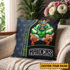 Canberra Raiders – Square Pillow Case Premium Edition with Your Name