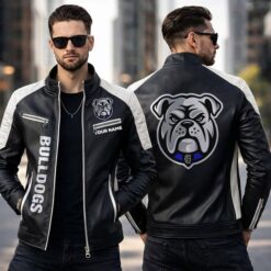 Canterbury-Bankstown Bulldogs – Slim-fit Leather Jacket Special Edition with Your Name