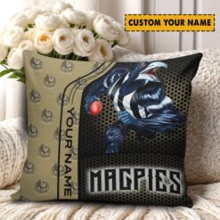 Collingwood Magpies – Square Pillow Case Dreamy Edition with Your Name