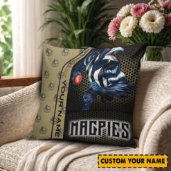 Collingwood Magpies – Square Pillow Case Dreamy Edition with Your Name