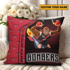 Essendon Bombers – Square Pillow Case Dreamy Edition with Your Name