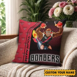 Essendon Bombers – Square Pillow Case Dreamy Edition with Your Name