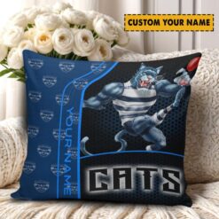 Geelong Cats – Square Pillow Case Dreamy Edition with Your Name
