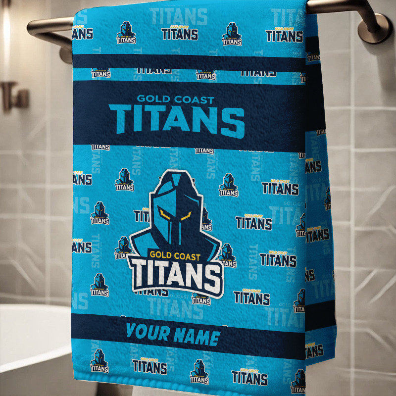 Gold Coast Titans – Bath Towel Limited Edition with Your Name Gold Coast Titans – Bath Towel Limited Edition with Your Name