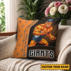 Greater Western Sydney Giants – Square Pillow Case Dreamy Edition with Your Name