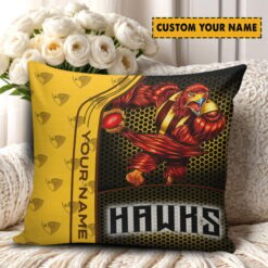 Hawthorn Hawks – Square Pillow Case Dreamy Edition with Your Name
