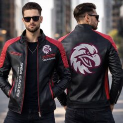 Manly Sea Eagles – Slim-fit Leather Jacket Special Edition with Your Name