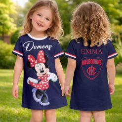 Melbourne Demons – Girls Dress Minnie with Custom Name