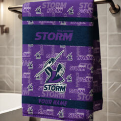 Melbourne Storm – Bath Towel Limited Edition with Your Name
