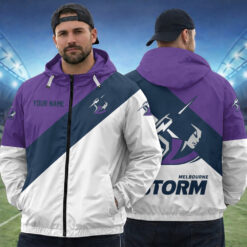 Melbourne Storm – Full Zip Hoodie Exclusive Edition with Your Name