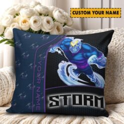 Melbourne Storm – Square Pillow Case Premium Edition with Your Name