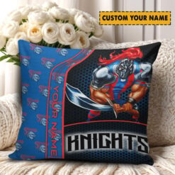 Newcastle Knights – Square Pillow Case Premium Edition with Your Name
