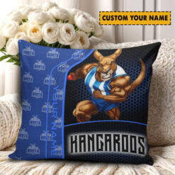 North Melbourne Kangaroos – Square Pillow Case Dreamy Edition with Your Name