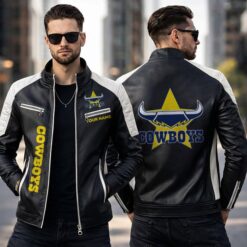North Queensland Cowboys – Slim-fit Leather Jacket Special Edition with Your Name