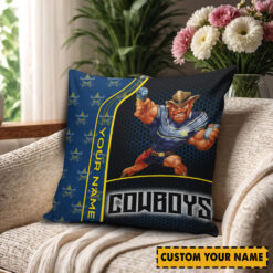 North Queensland Cowboys – Square Pillow Case Premium Edition with Your Name