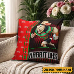 South Sydney Rabbitohs – Square Pillow Case Premium Edition with Your Name