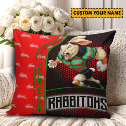 South Sydney Rabbitohs – Square Pillow Case Premium Edition with Your Name