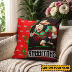 South Sydney Rabbitohs – Square Pillow Case Premium Edition with Your Name