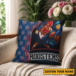 Sydney Roosters – Square Pillow Case Premium Edition with Your Name