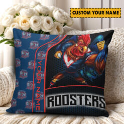 Sydney Roosters – Square Pillow Case Premium Edition with Your Name