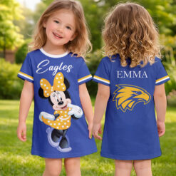 West Coast Eagles – Girls Dress Minnie with Custom Name
