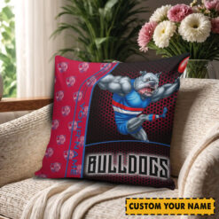 Western Bulldogs – Square Pillow Case Dreamy Edition with Your Name