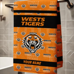 Wests Tigers – Bath Towel Limited Edition with Your Name