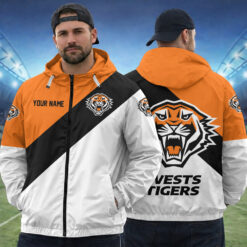Wests Tigers – Full Zip Hoodie Exclusive Edition with Your Name