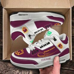 Brisbane Broncos – Air Jordan 3 Sneakers Special Edition with Your Name