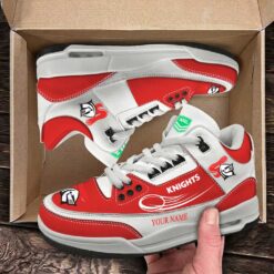Newcastle Knights – Air Jordan 3 Sneakers Special Edition with Your Name