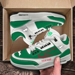 South Sydney Rabbitohs – Air Jordan 3 Sneakers Special Edition with Your Name